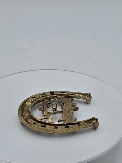 Vintage 1960s Walt Disney Disneyland "Good Luck Horseshoe Souvenir