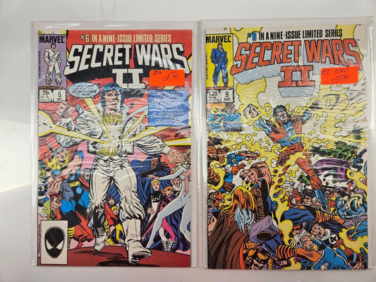 Secret Wars 2 (6, 9) - Vintage Comic - Lot of 2