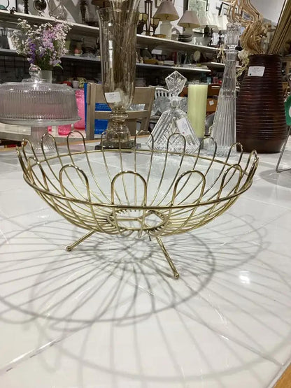 Gold Wire Fruit Bowl