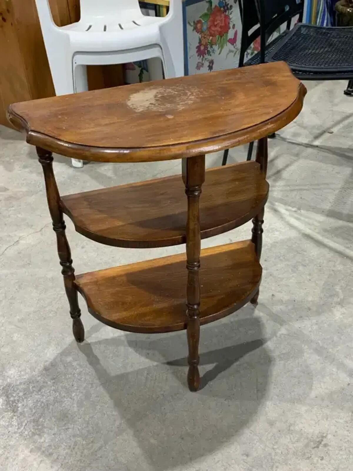 Half Moon 3 tier plant stand