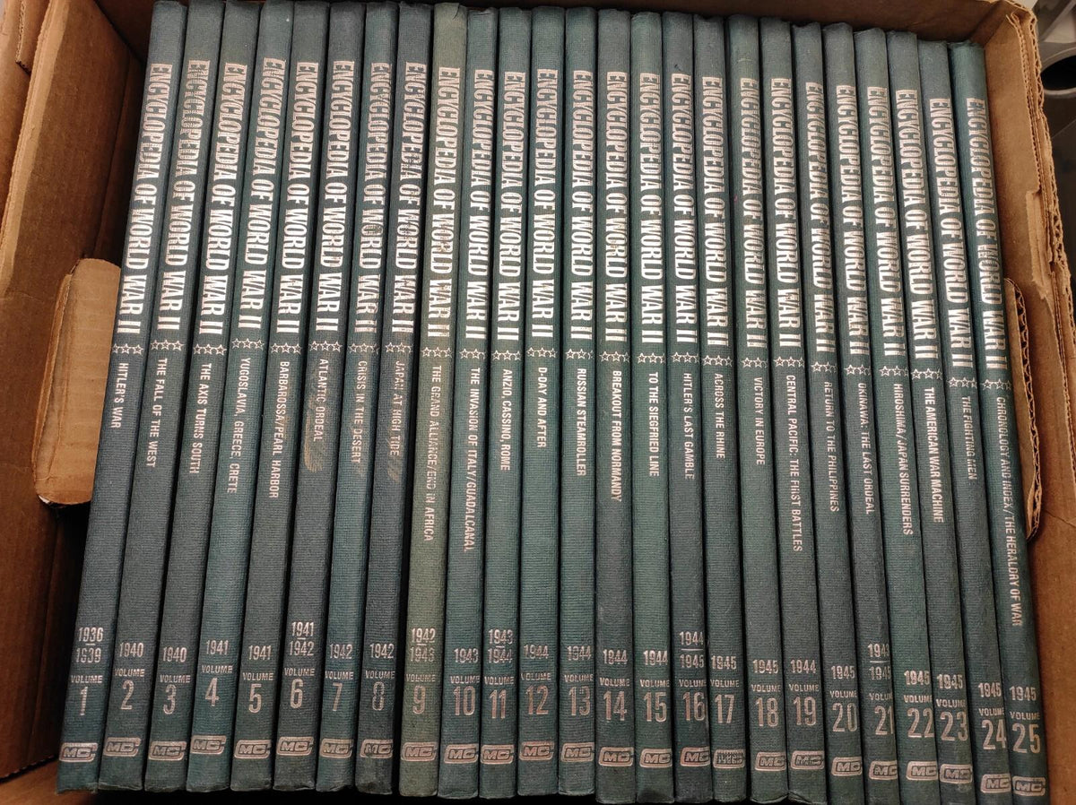 Illustrated Encyclopedia Of World War 2 - Marshall Cavendish - 25 Volumes