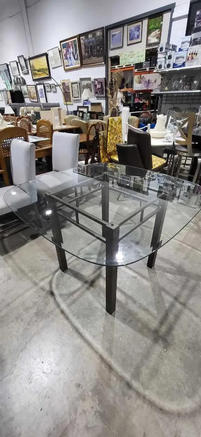 Square Glass Dining Table 45 x 45 x 29.5