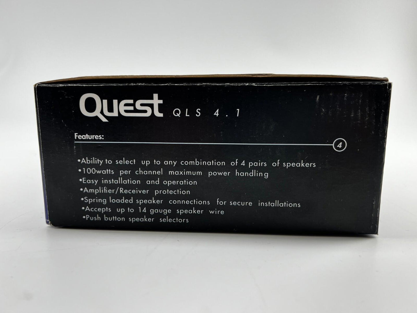 Quest QLS4.1 Speaker 4 Way Switchback 100 Watt - New In Open Box