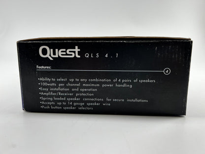 Quest QLS4.1 Speaker 4 Way Switchback 100 Watt - New In Open Box