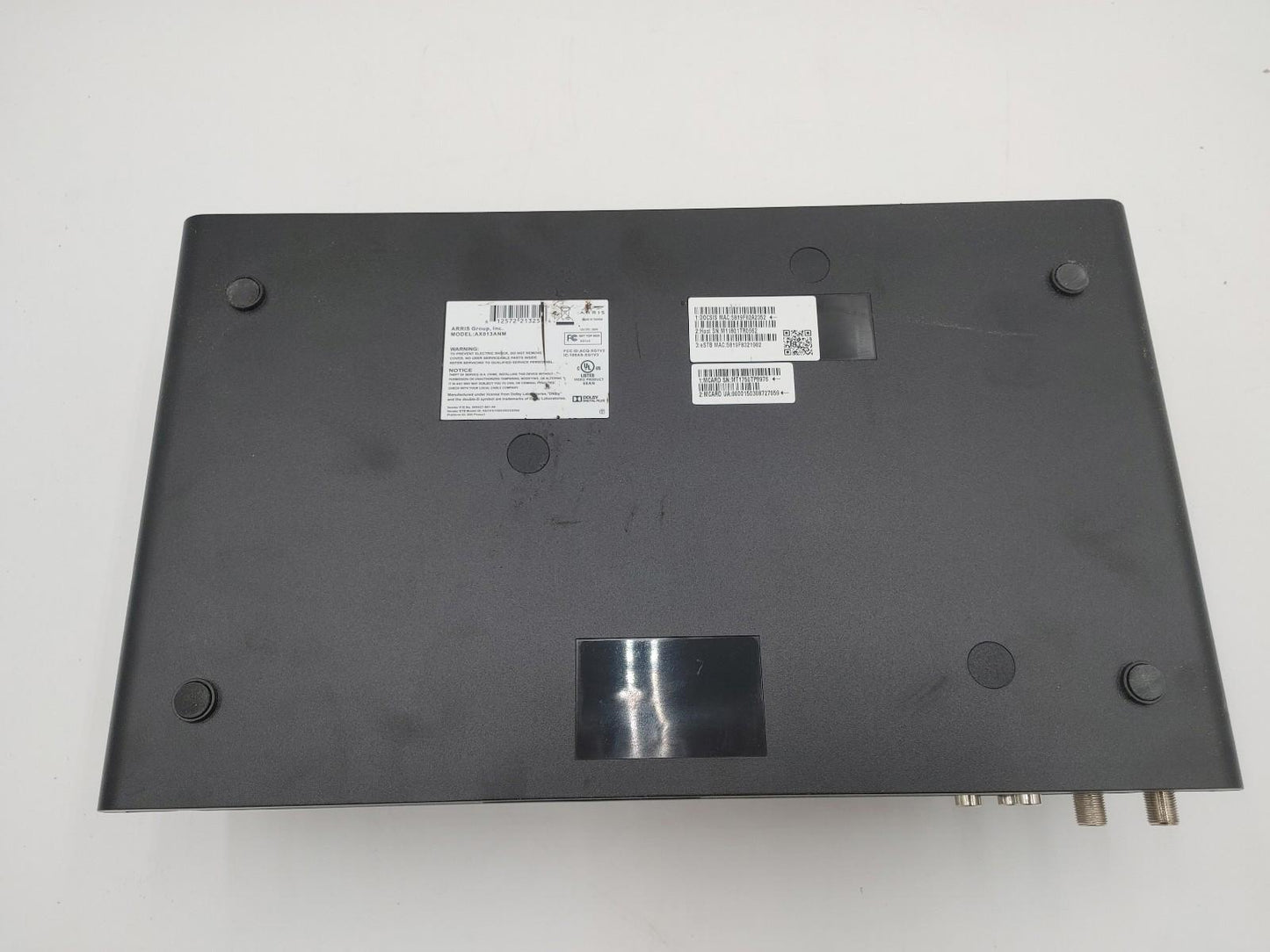 Excellent Condition ARRIS AX013ANM Cable TV Box Black Tested Working With PSU