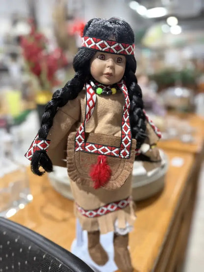 Native Doll With Stand