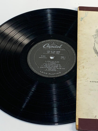 NAT KING COLE with the orchestra of Gordon Jenkins "Love Is The Only Thing"