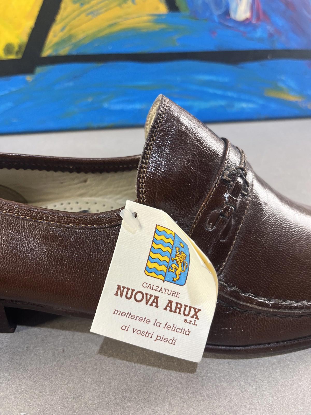 Nuova Arux Men’s Leather Loafers (Handmade in Italy, Size US 11)