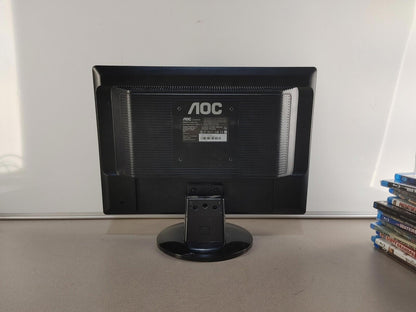 GOOD CONDITION AOC 917Sw 20 inch 16:10 LCD Monitor Black VGA Only