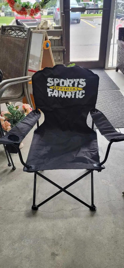 Sports Fanatic Folding Chair Black