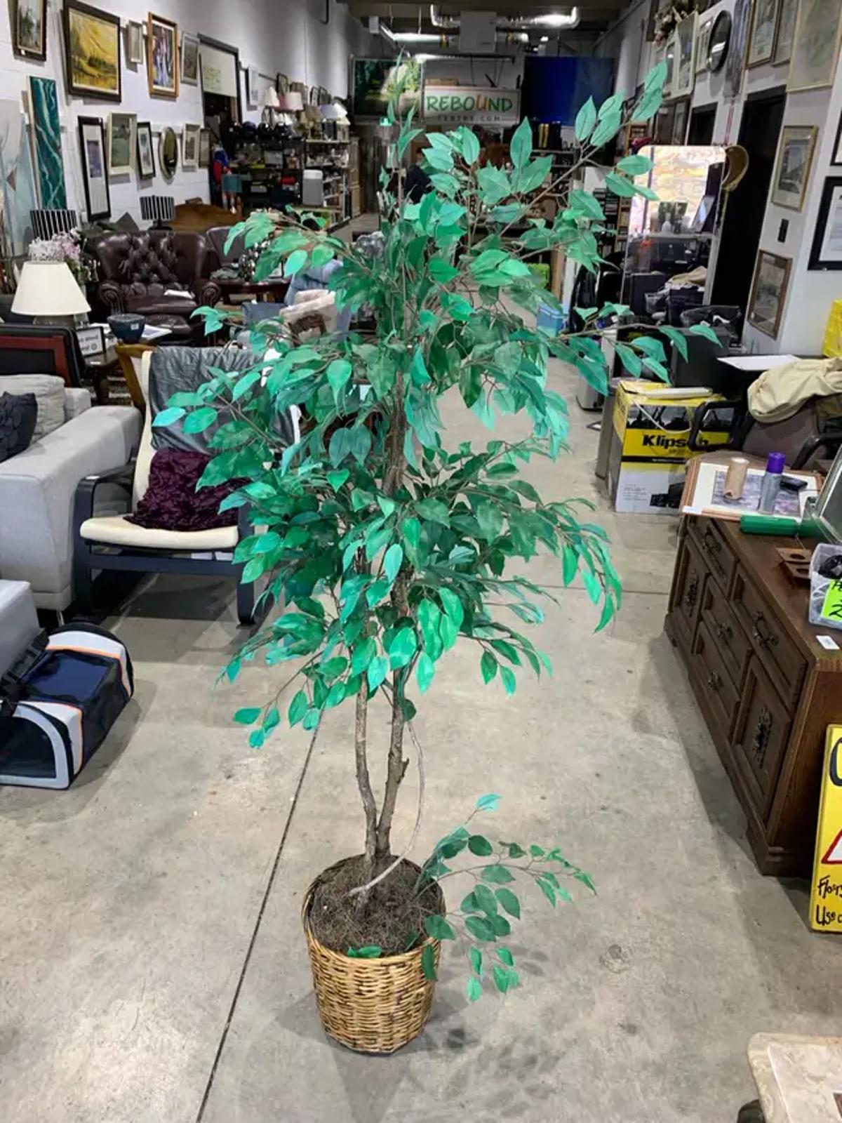 Artificial Tree in Basket