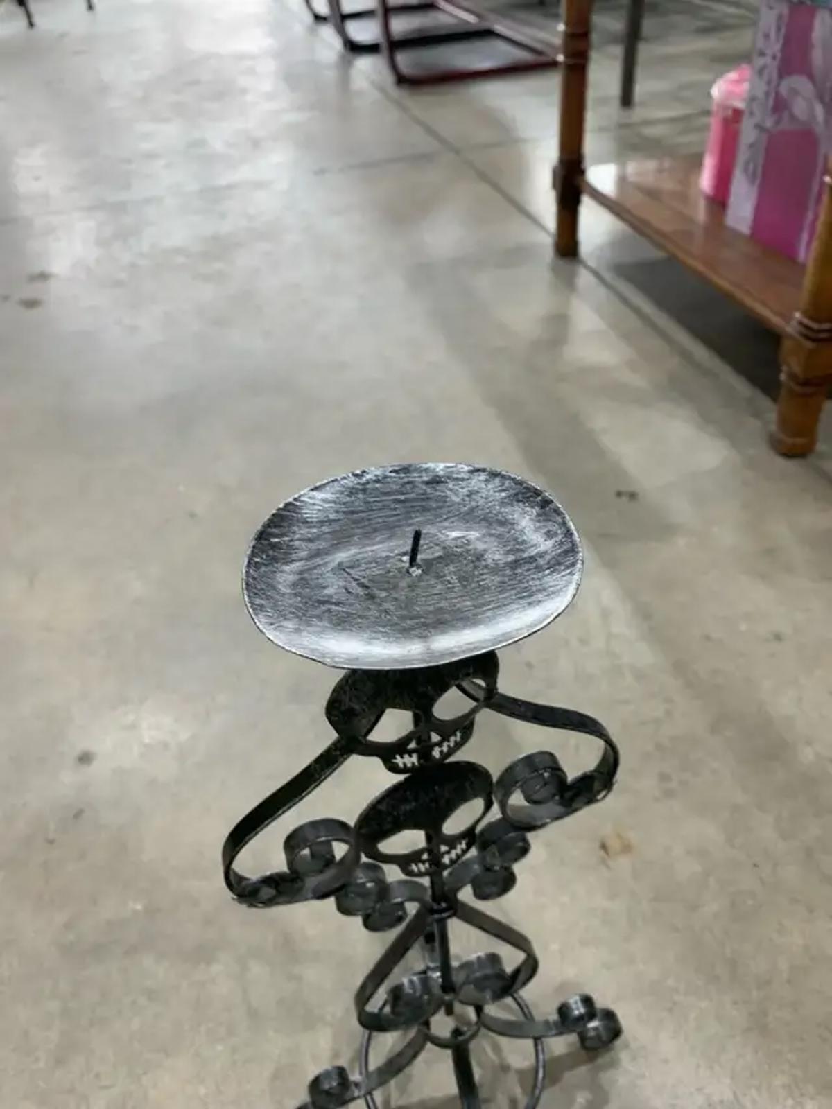 Skull Candle Holder
