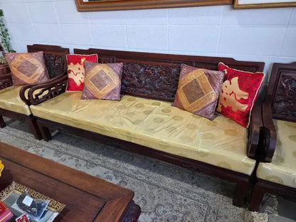 Carved Asian Living Room Set
