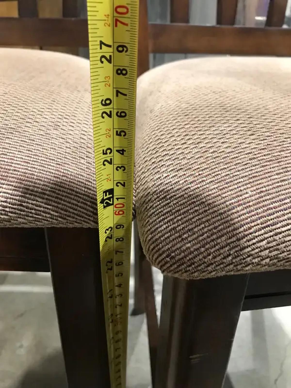 Wooden stoop chairs - 2 Available