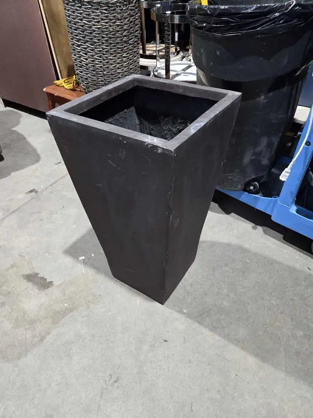 Tall Square Metal Planter