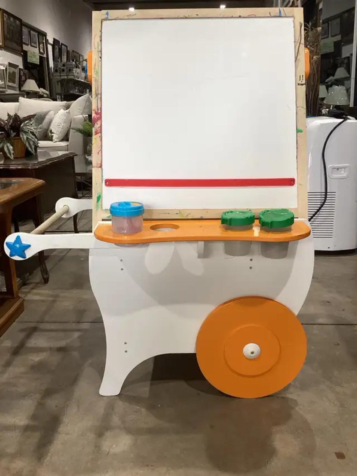 Kids Art Easel Cart