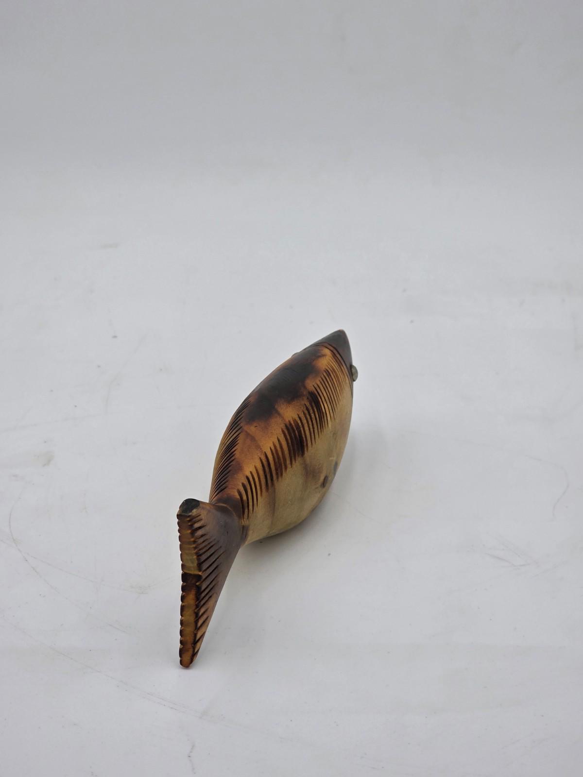 Vintage Fish Bottle Opener Hand Carved Wooden Sculpture