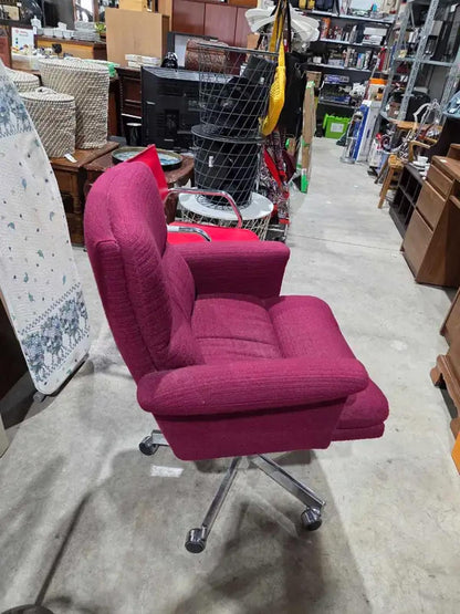 Burgundy Comfy Office Chair