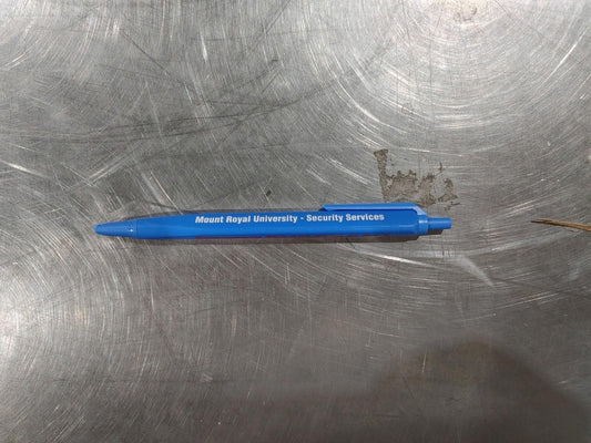 GOOD CONDITON Mount Royal University Security Services Blue Pen Tested Working