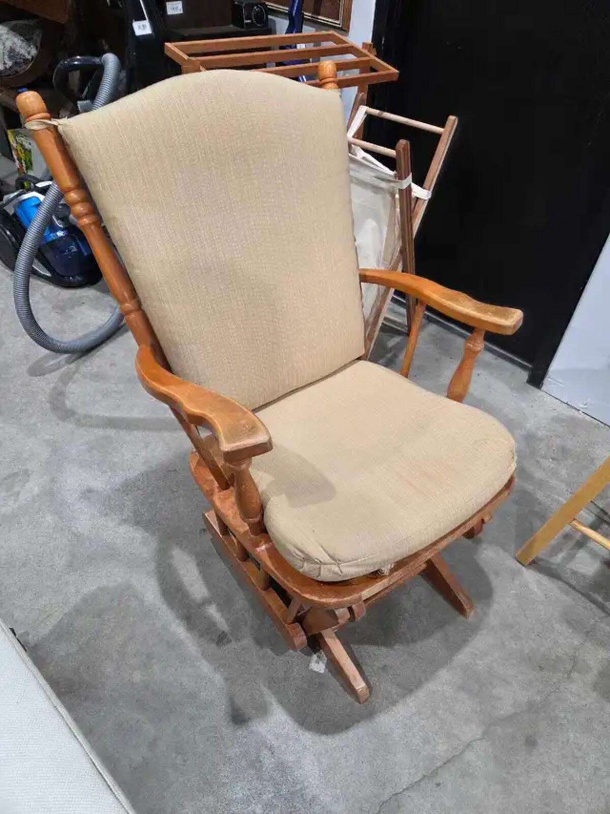 Wooden Rocking Glider Chair