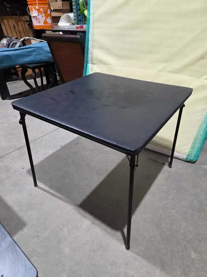 Folding Cards Table with Vinyl Top