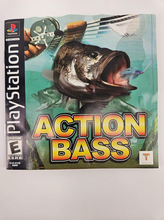 Action Bass Sony PlayStation 1 PS1 Game Manual