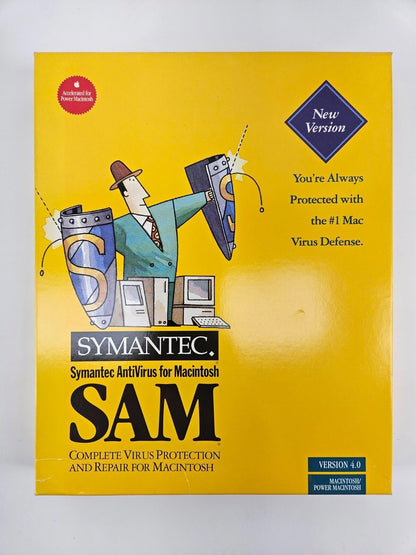 Vintage Symantec SAM Virus Protection Version 4.0 for Macintosh