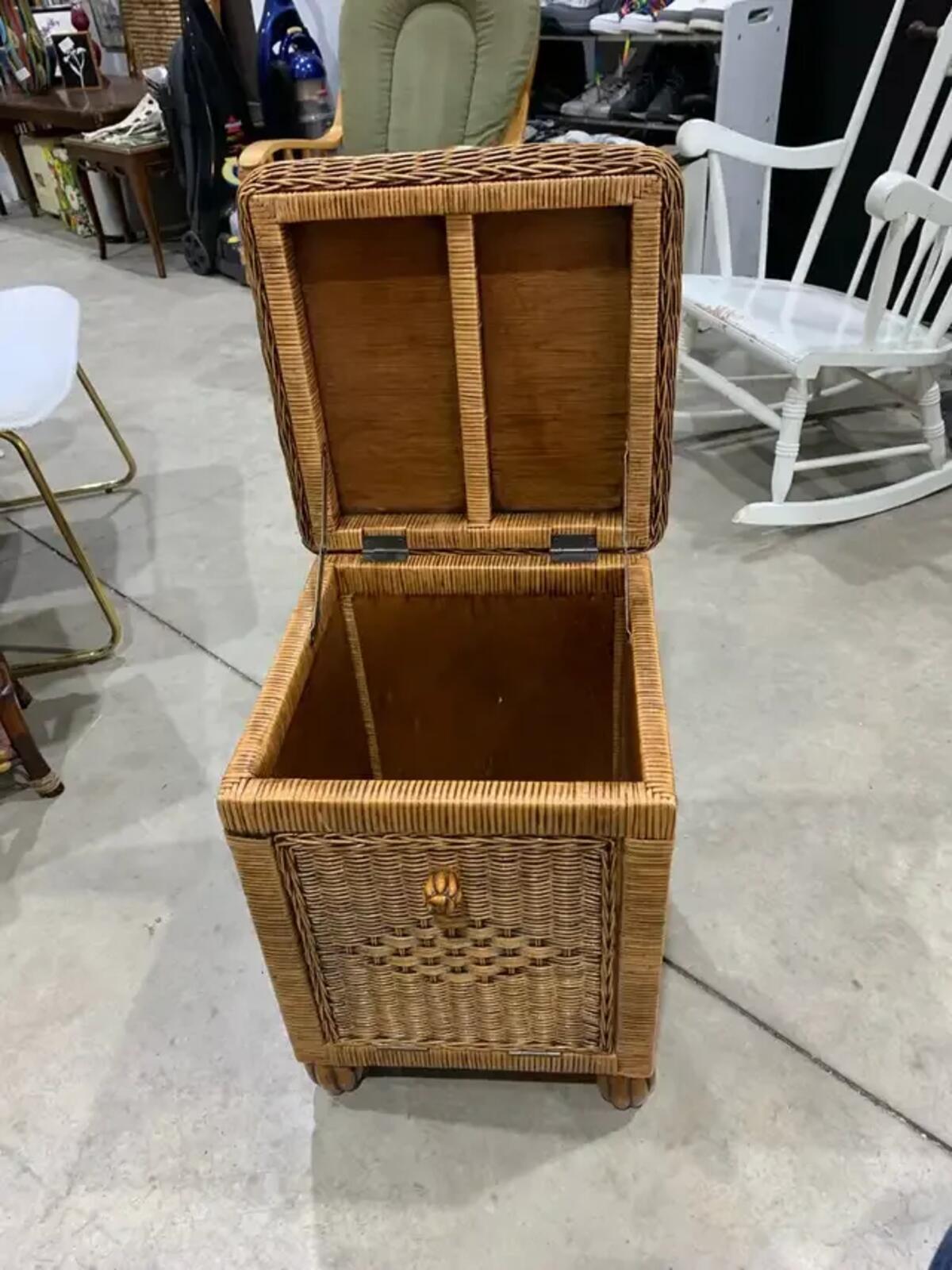 Wicker Side Table