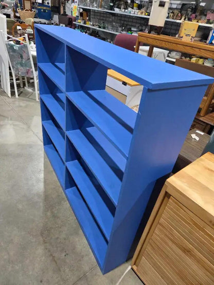 Large Blue Painted Bookcase