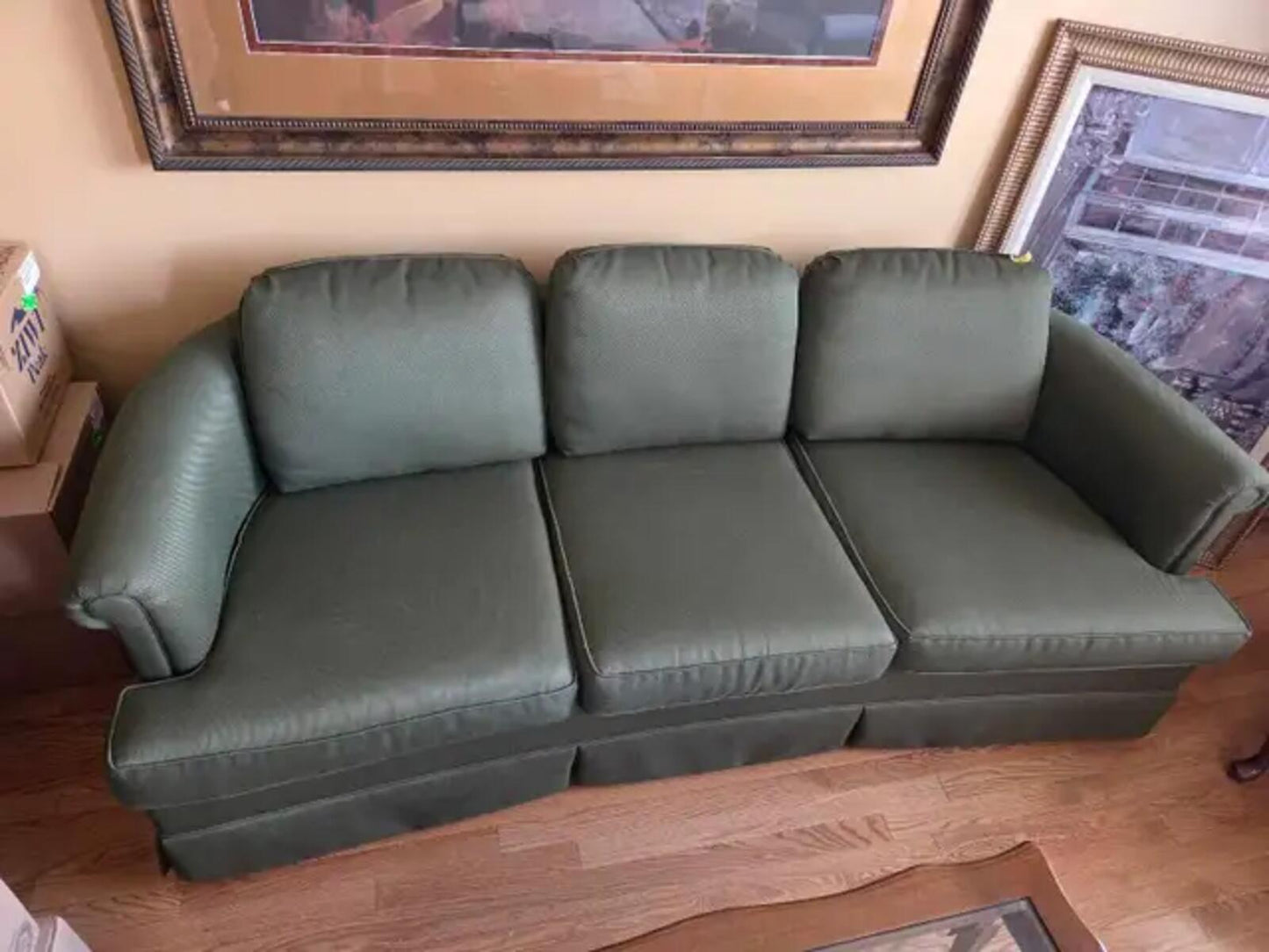Newly Upholstered Sofa & Armchair Set