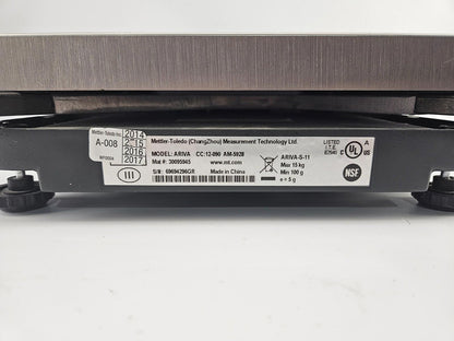 Used Mettler Toledo ARIVA CC 12-090 Measurement Technology *Not Tested*