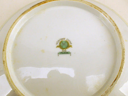 Noritake Plaza Collection. Round Covered Vegetable Dish - China Bowl - Japan Vtg