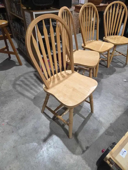 Wooden Dining Chairs - 4 Available