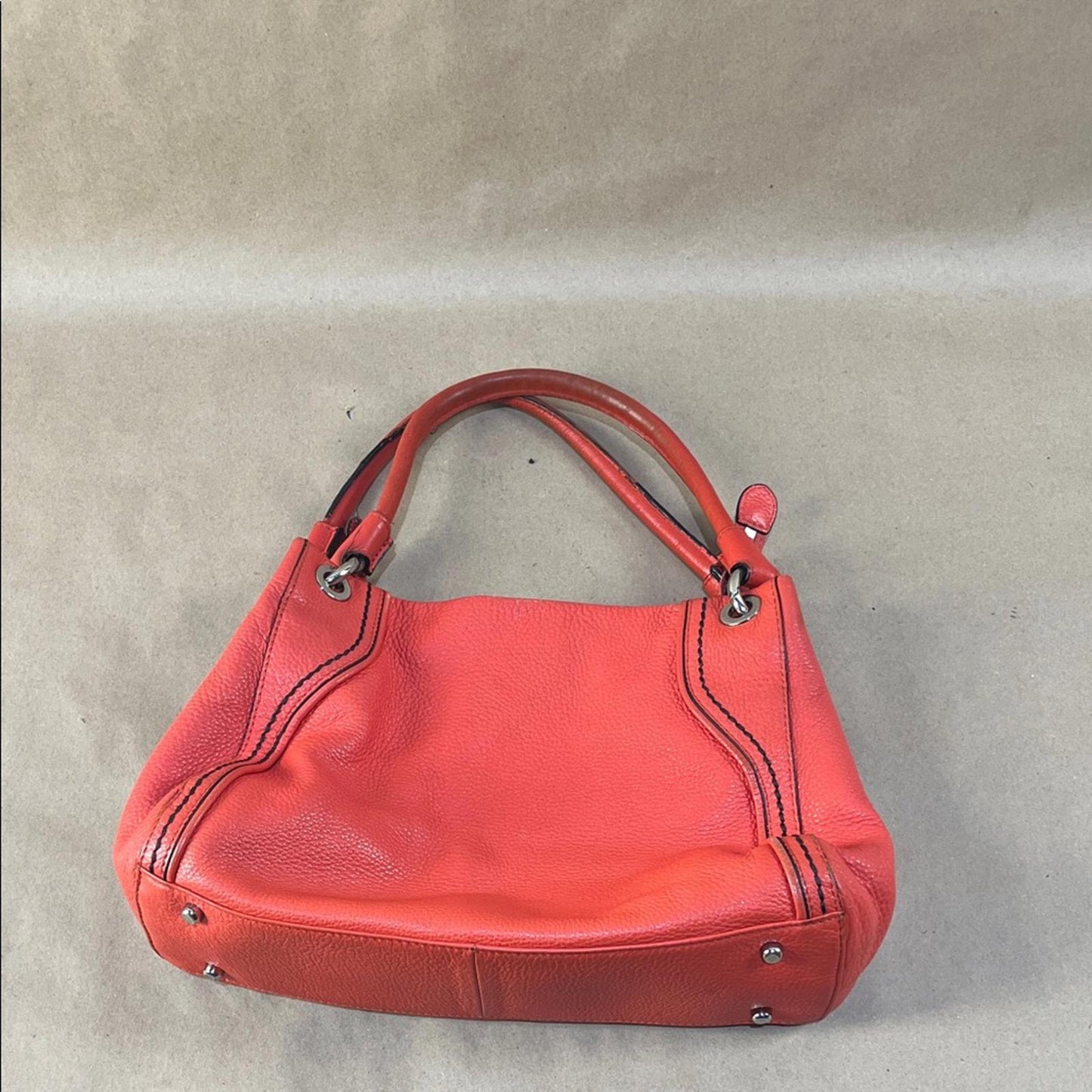 Danier Coral Pink Leather Handbag