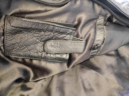 Sonic Men's Bomber Leather Jacket- L