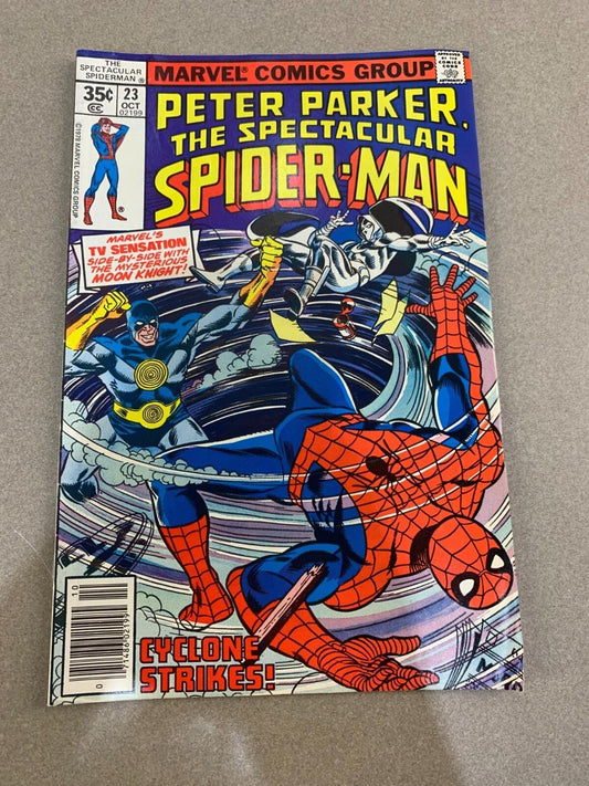 Peter Parker, The Spectacular Spider-Man #23 -1976 series Marvel comics VF