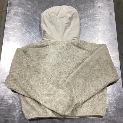 Tna Cozy Sherpa Half-Zip Hoodie Jacket Beige Size S