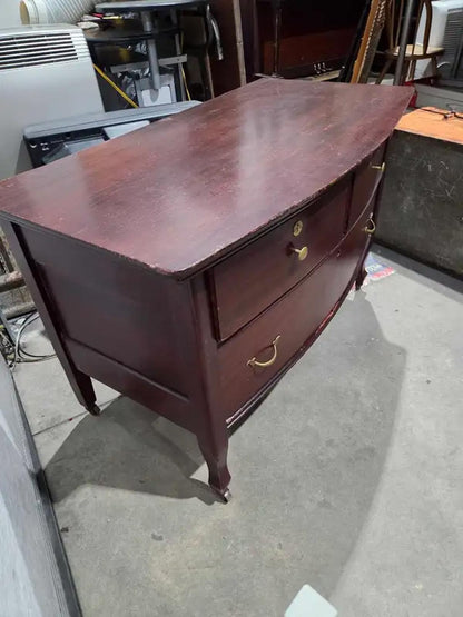 Vintage Wood Rolling Dresser