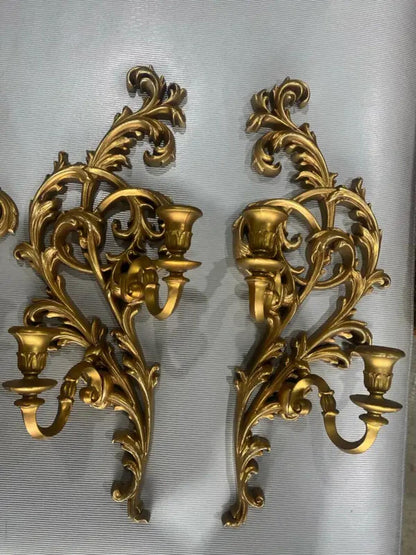 Set of 2 Beautiful Vintage Wall Sconces