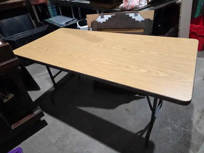 5ft Wooden Folding Table