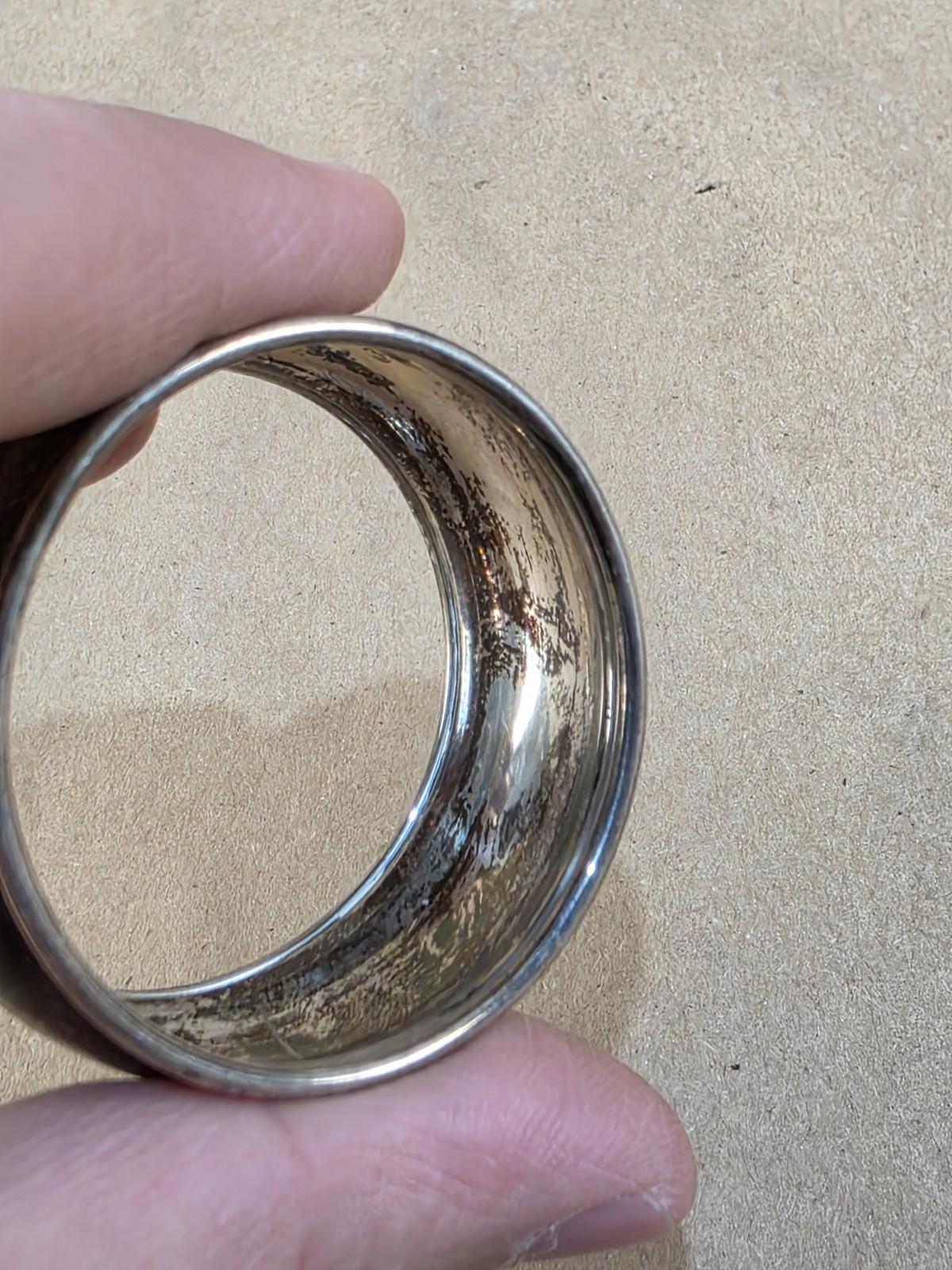 Vintage Birks Sterling Silver Napkin Ring Antique Art Deco 1930s