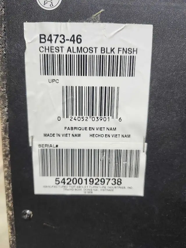 Ashley Furniture Wooden 5 Drawer Chest