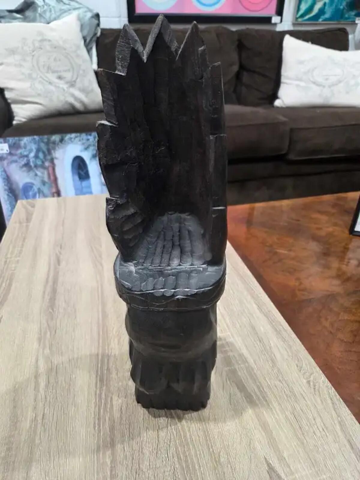 Native Handcrafted Wood Carving - 19"