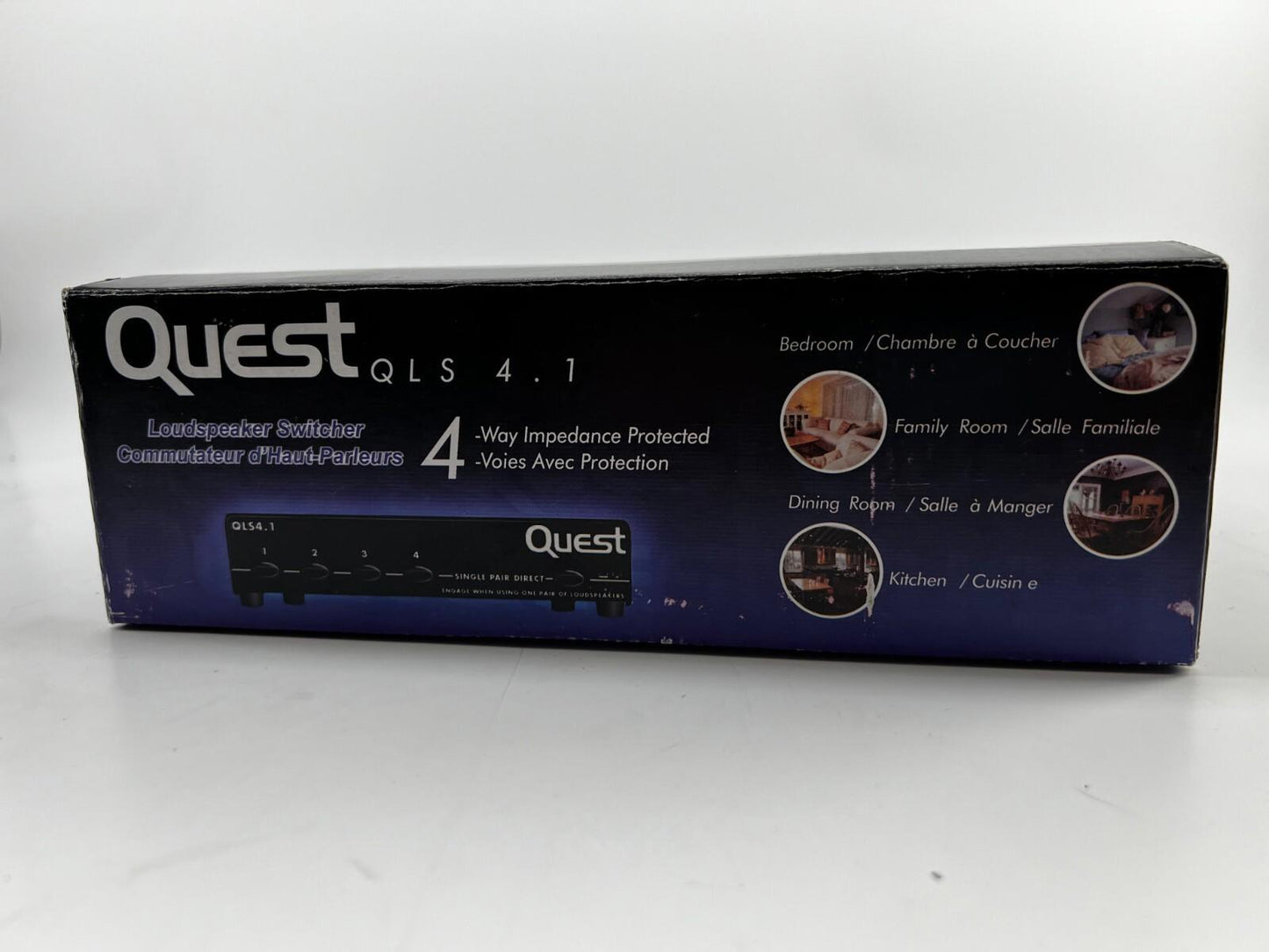 Quest QLS4.1 Speaker 4 Way Switchback 100 Watt - New In Open Box