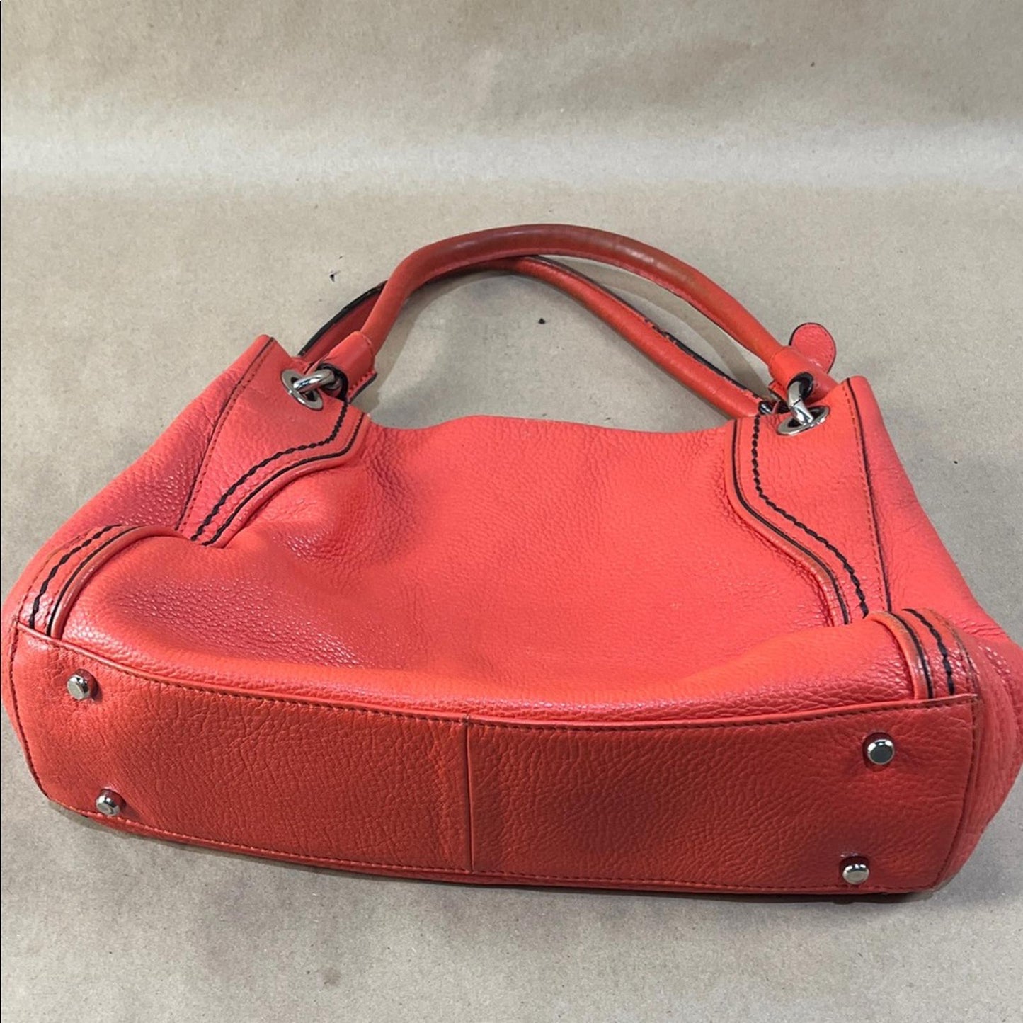 Danier Coral Pink Leather Handbag