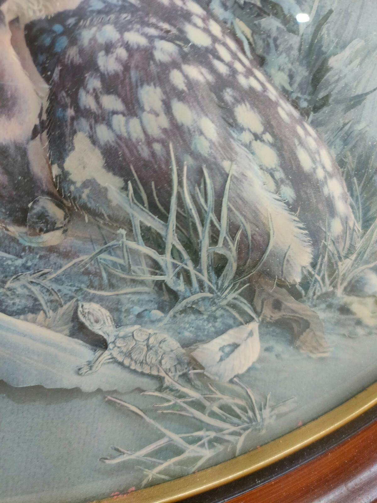 Vintage 1970's Cut Paper Diorama of Fawn in the Woods with by Harry J Moeller