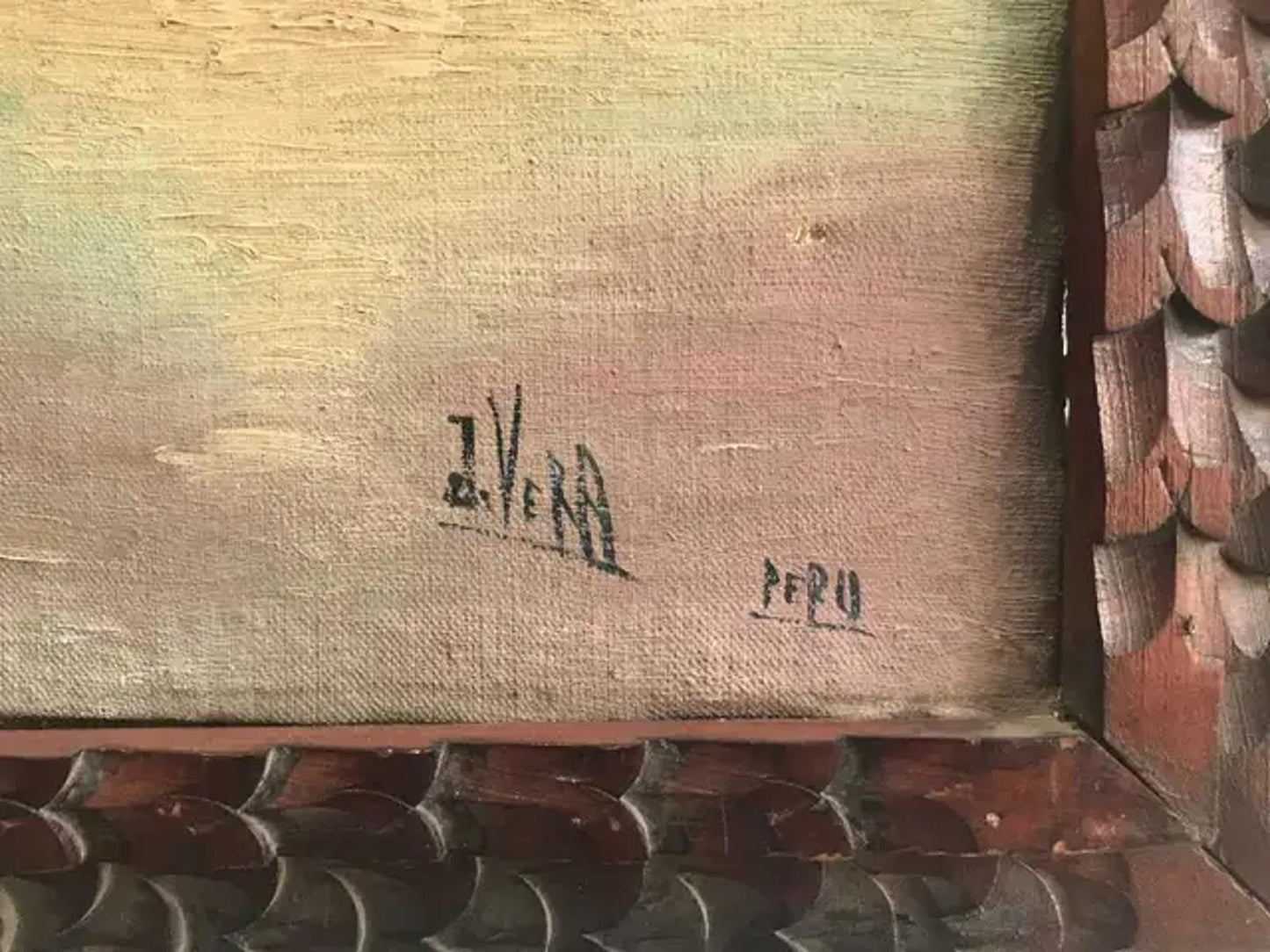 Vintage Peruvian Painting