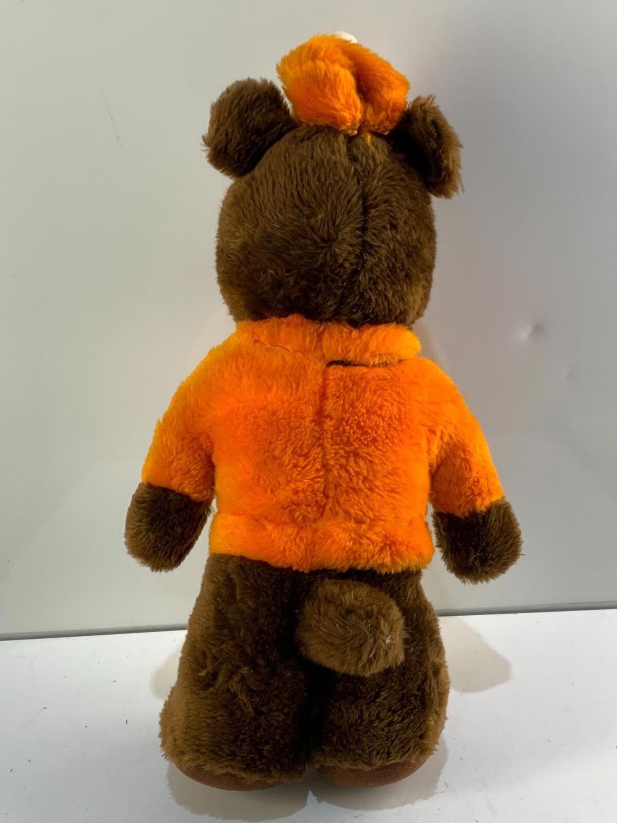 VINTAGE A & W Bear Plush toy Stuffed Animal Root Beer 1970's felt mouth