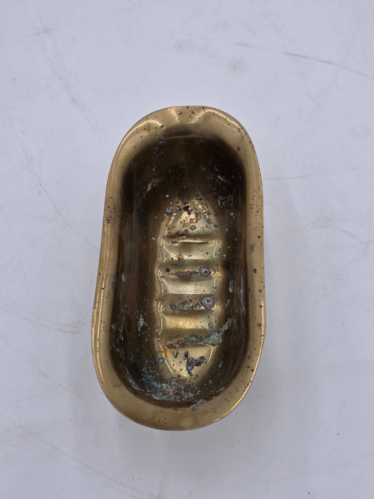 Vintage Brass Bathtub Soap Dish