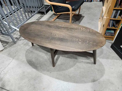 Oval Wooden Coffee Table